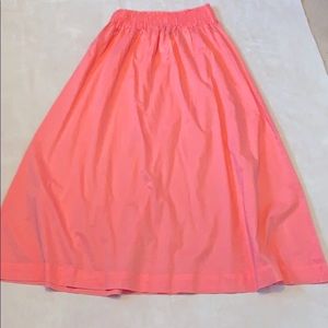 NWT H & M 100% cotton skirt, coral color
